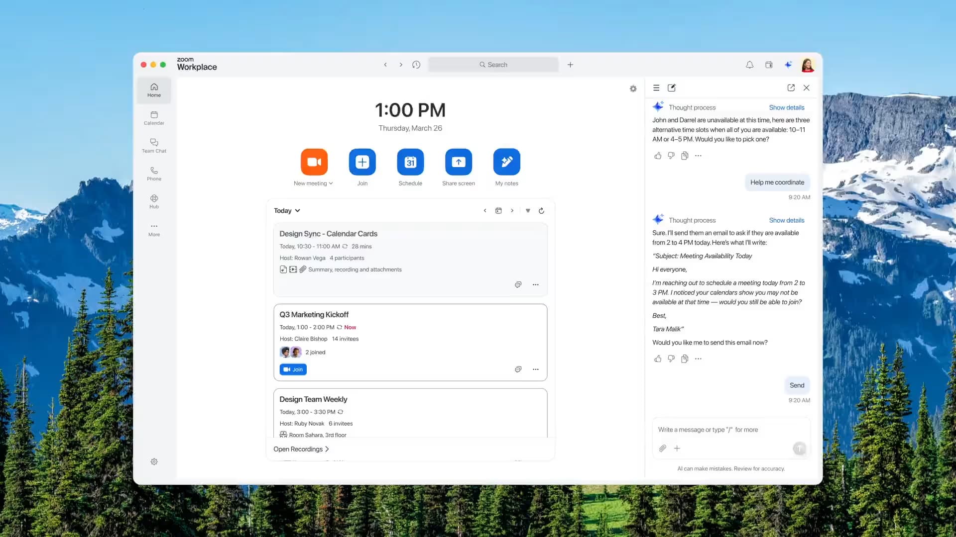 ZoomMate AI Assistant preview