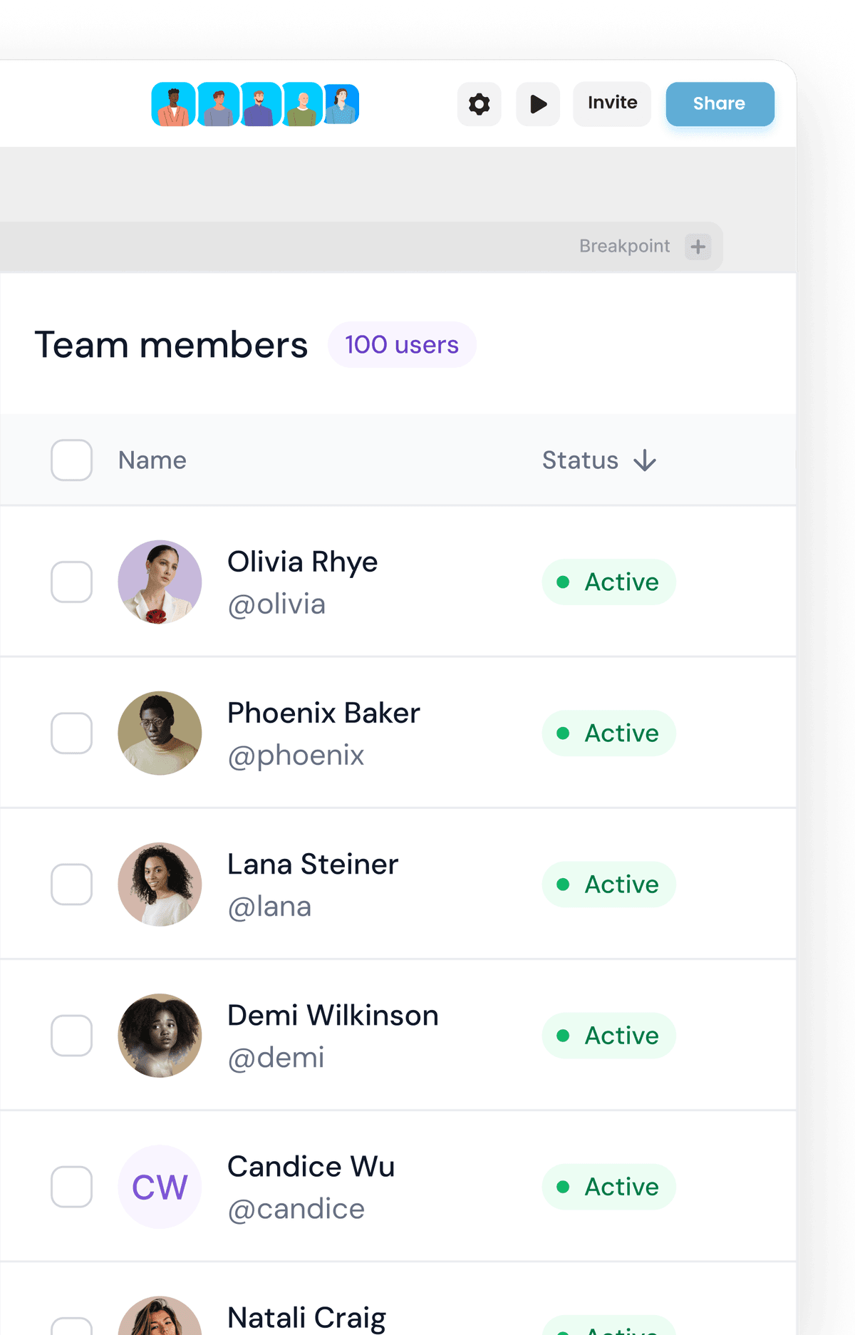 Real time collaboration