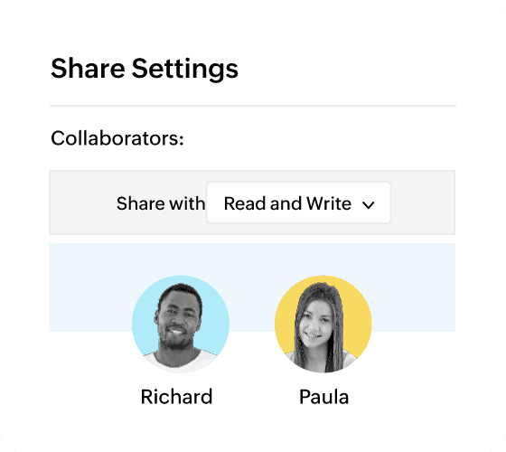 Share without sending emails