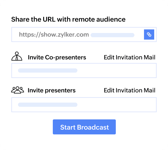 Broadcast your presentation