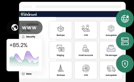Cloud hosting dashboard preview