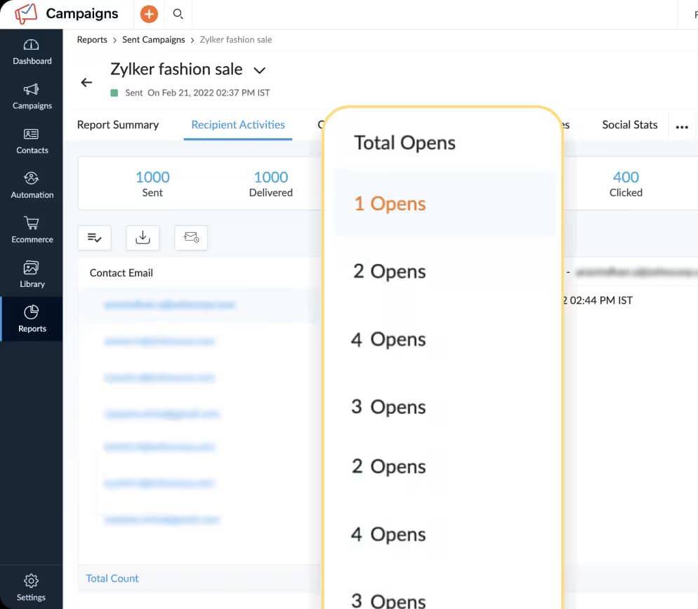Analytics Reporting Dashboard