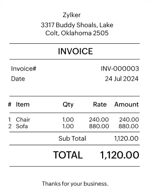 Invoice template 1