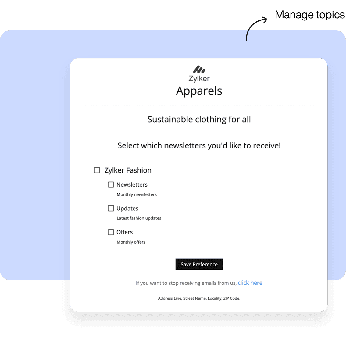 Zoho Campaigns Contact Management