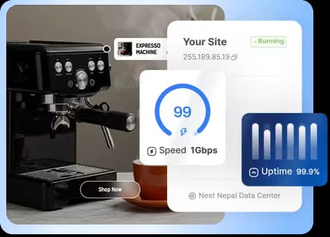 Cloud hosting dashboard preview