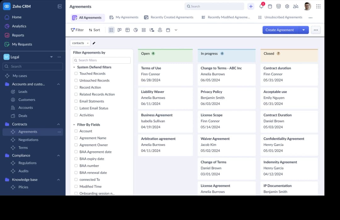 Zoho CRM