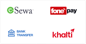 Local payment partner gateways like eSewa, fonepay, and khalti