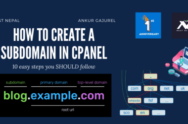 create a subdomain in cpanel