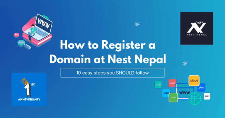 Register a domain at nest nepal