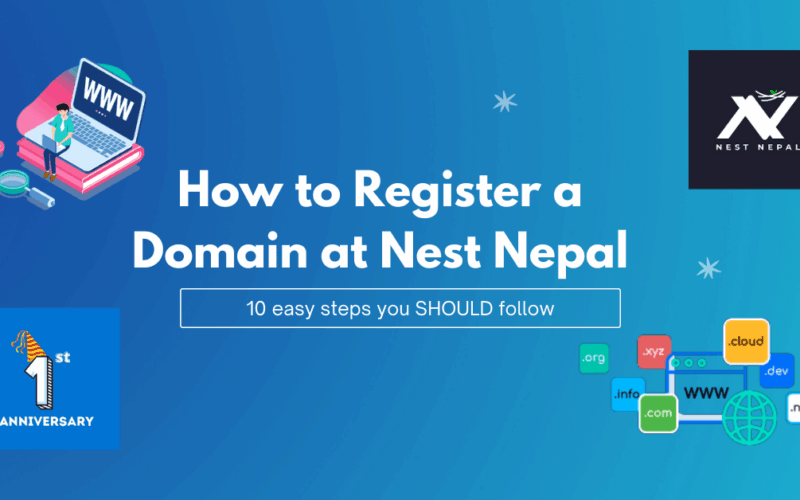 Register a domain at nest nepal