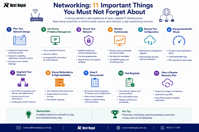 Networking: 11 Important things you must not forget about