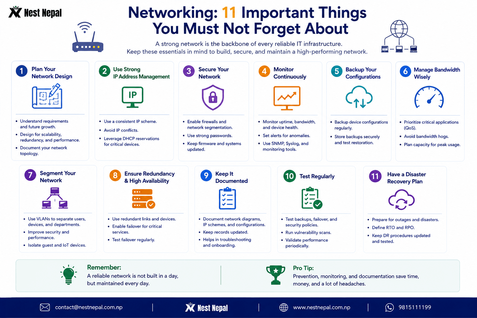 Networking: 11 Important things you must not forget about