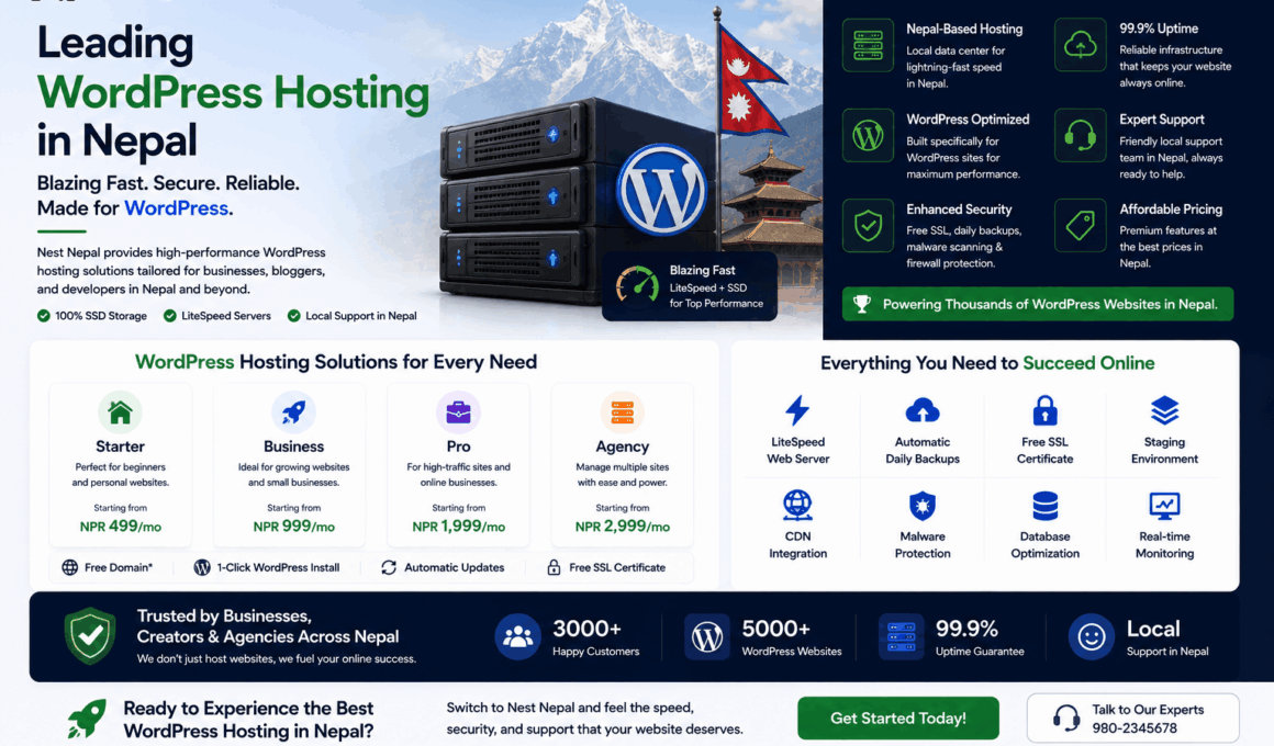 Leading WordPress Hosting in Nepal | Nest Nepal