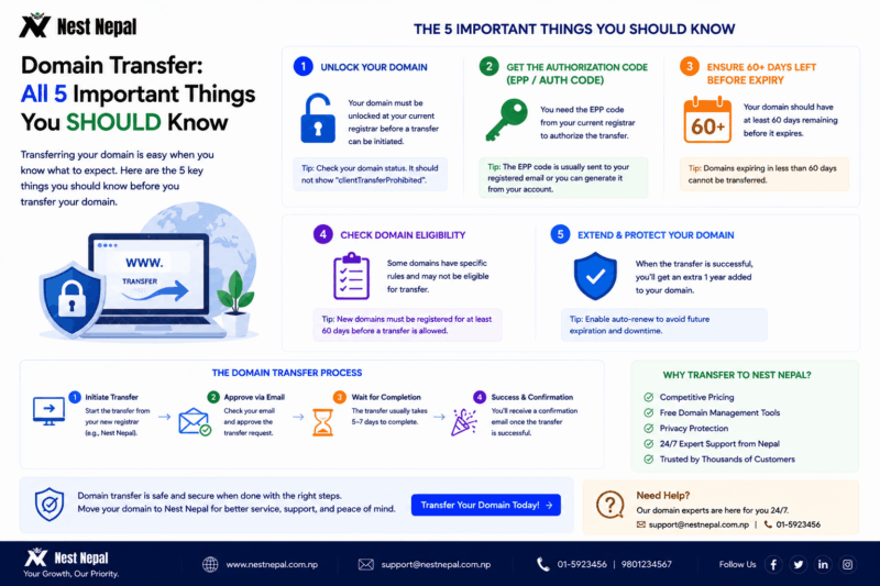Domain Transfer: All 5 important things you SHOULD know
