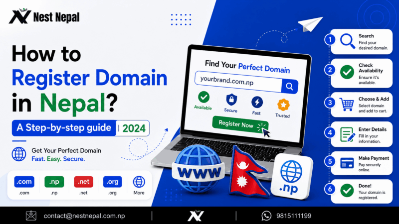 How to Register Domain in Nepal? A Step-by-step guide | 2024