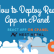 Deploy React App in cPanel