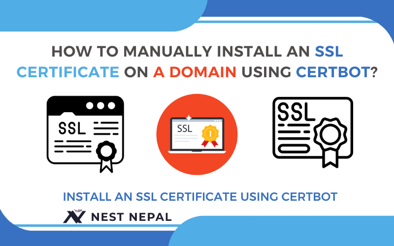manually install ssl certificate using certbot