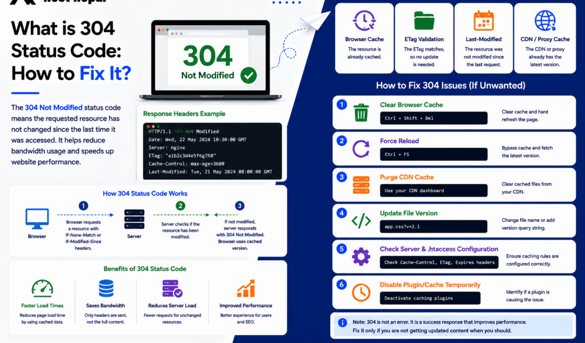 What is 304 Status Code: How to Fix It?