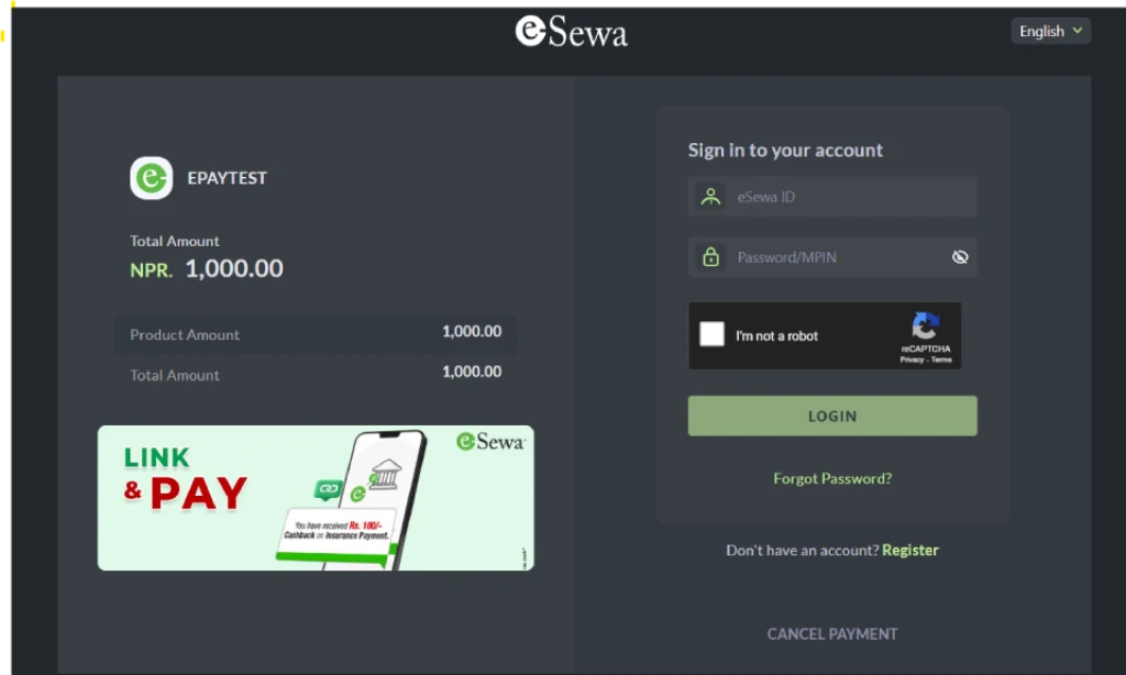 Esewa Payment Integration in Node.js