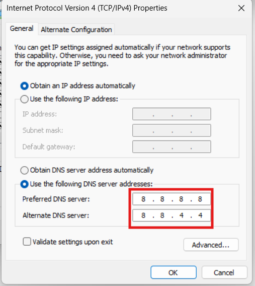 DNS Server not responding