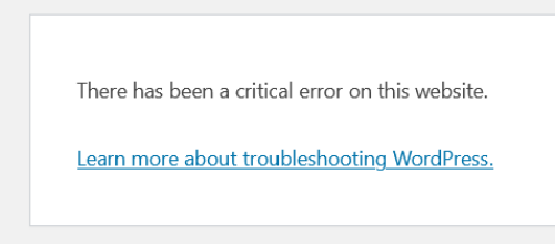 Wordpress Errors