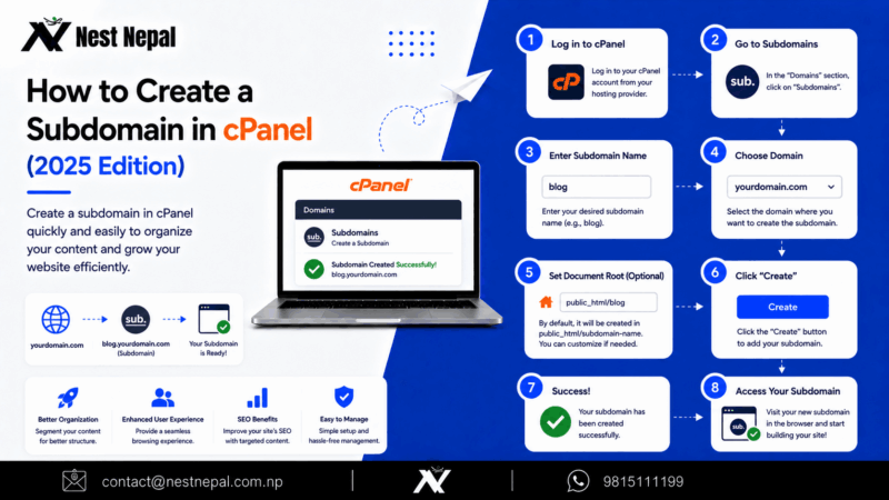 How to Create a Subdomain in cPanel (2025 Edition)
