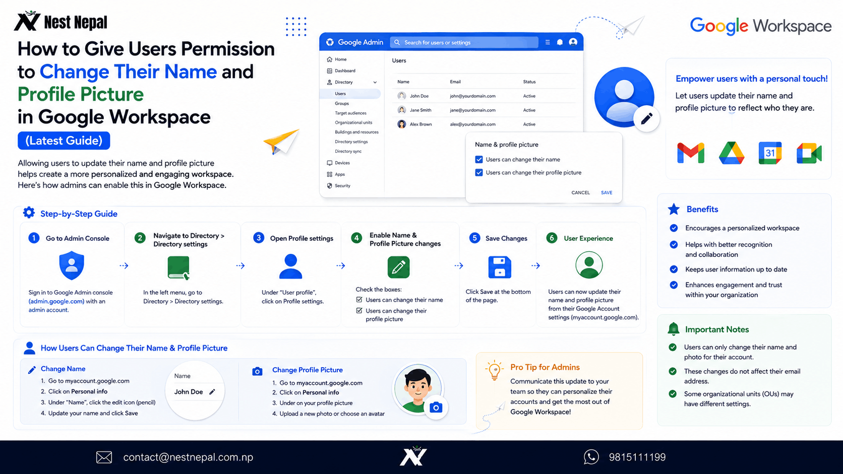 Unlock Profile Edits in Google Workspace For Your Team[2025]