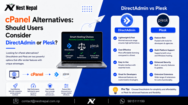 cPanel Alternatives: Should Users Consider DirectAdmin or Plesk?