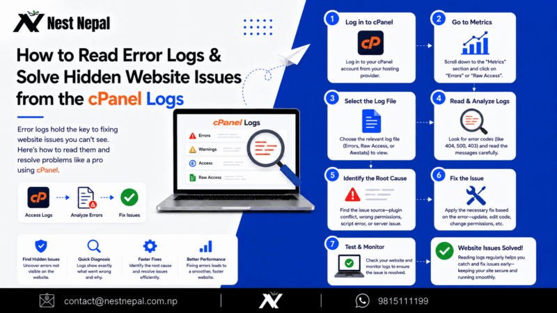 How to Read Error Logs & Solve Hidden Website Issues from the cPanel Logs