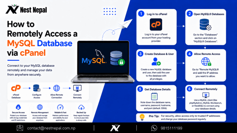 How to Remotely Access a MySQL Database via cPanel