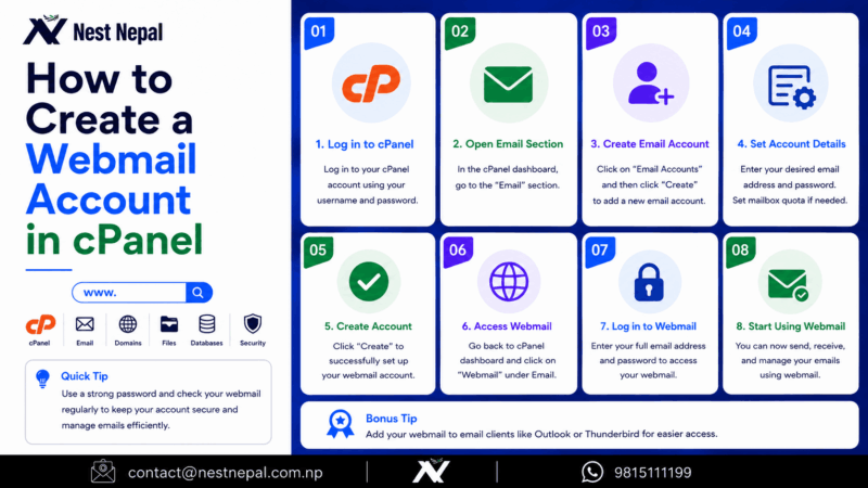How to Create a Webmail Account in cPanel
