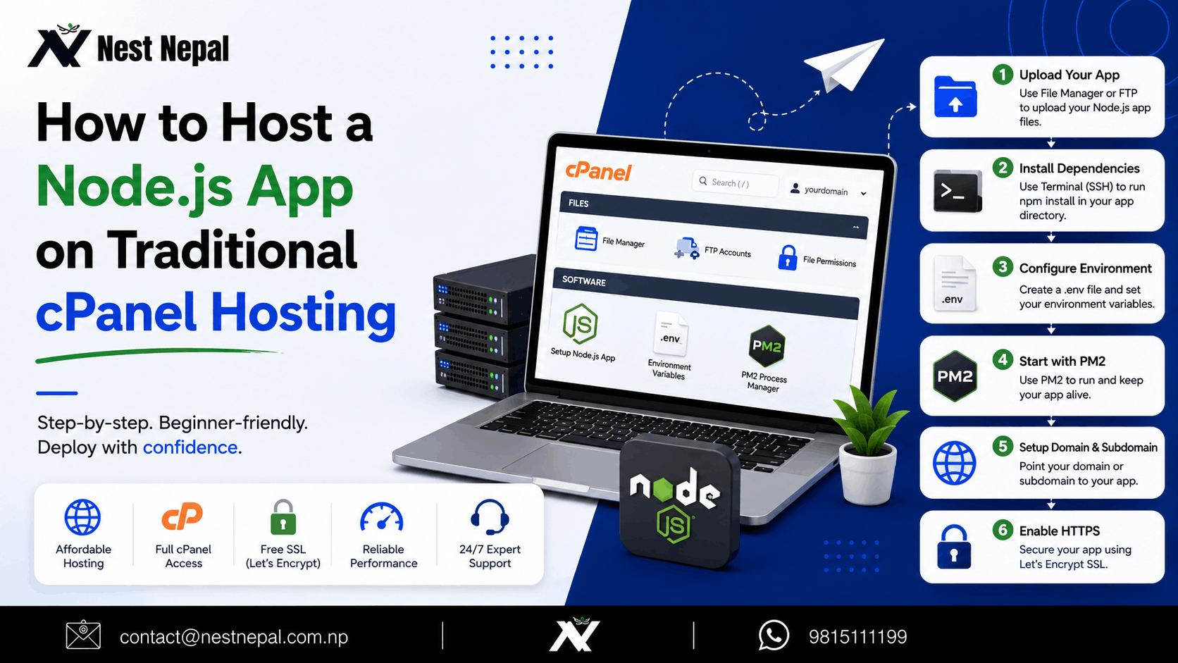 Can You Run Node.js on cPanel? Yes—Here’s How In 5 Easy Steps